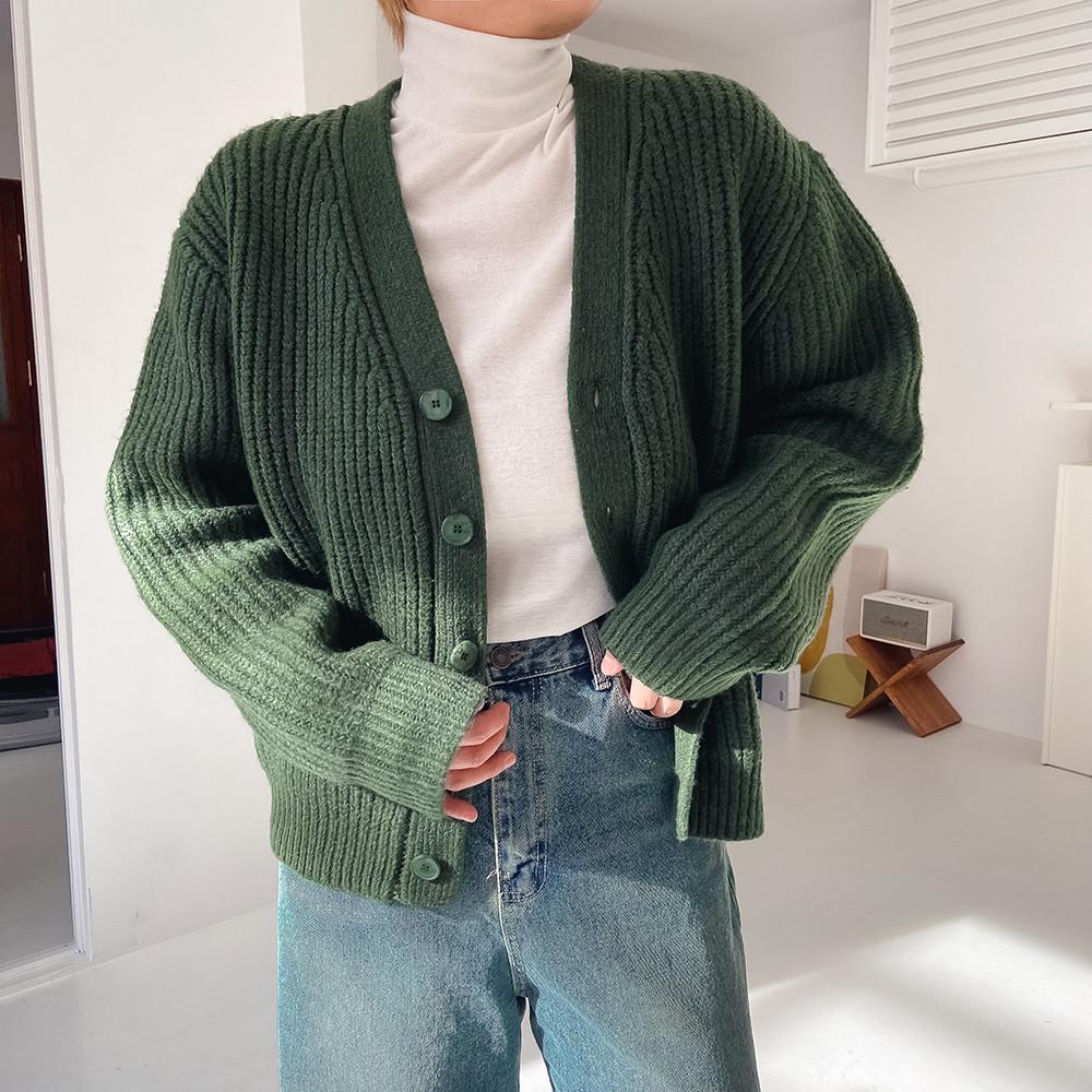 여남공용 도톰 캐시미어 가디건