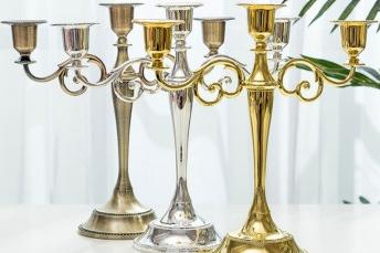 북유럽 인테리어 캔들 엔틱촛대 홀더 3구 앤틱 빈티지