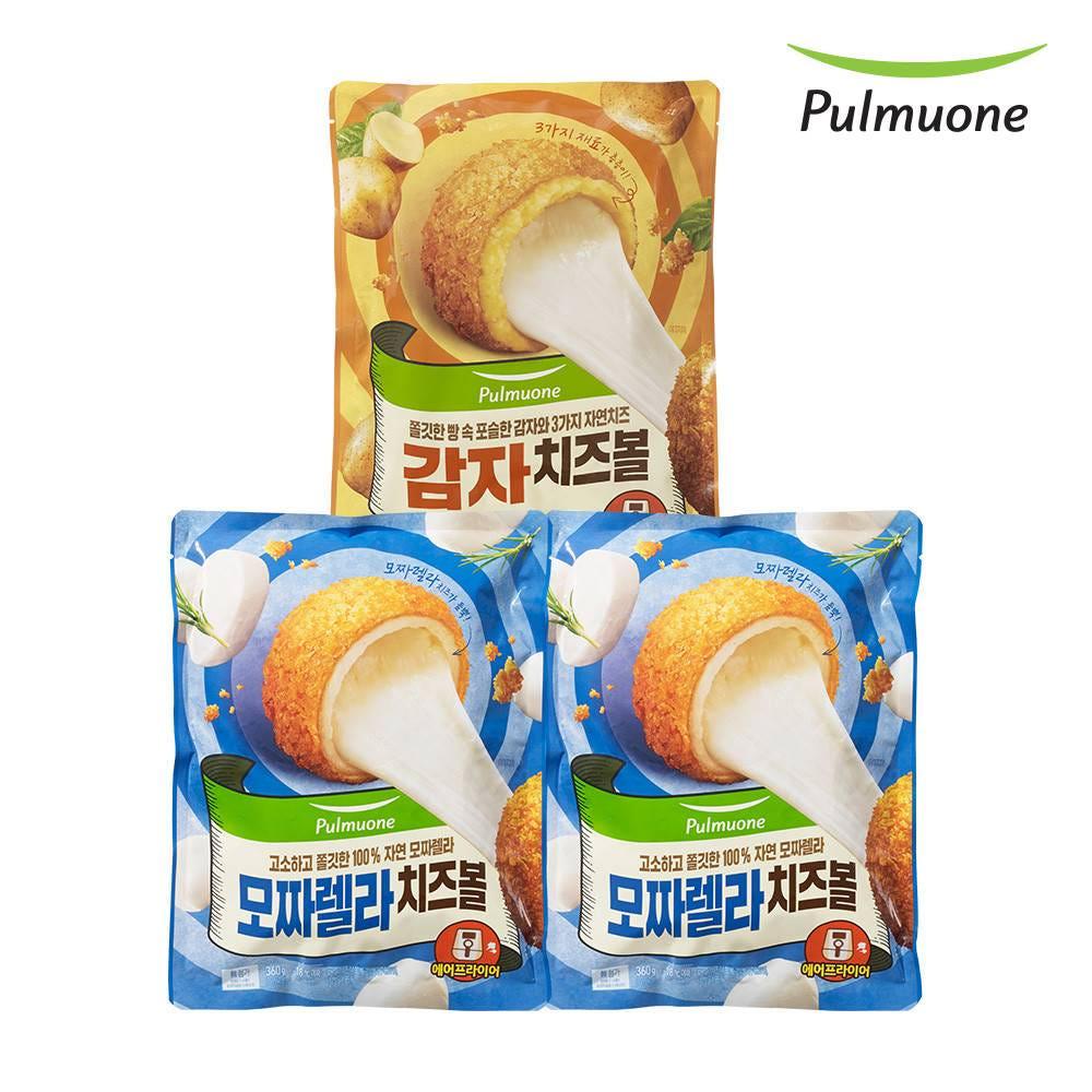 풀무원 모짜렐라 치즈볼 360g 2봉 + 감자치즈볼 1봉