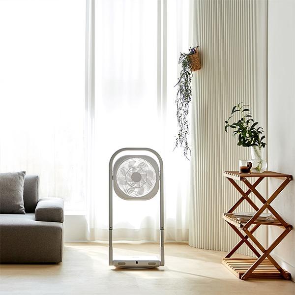 [굳데이] 12인치 수납 공간활용 슬림형 접이식 리모컨 선풍기 LZEF-CD02