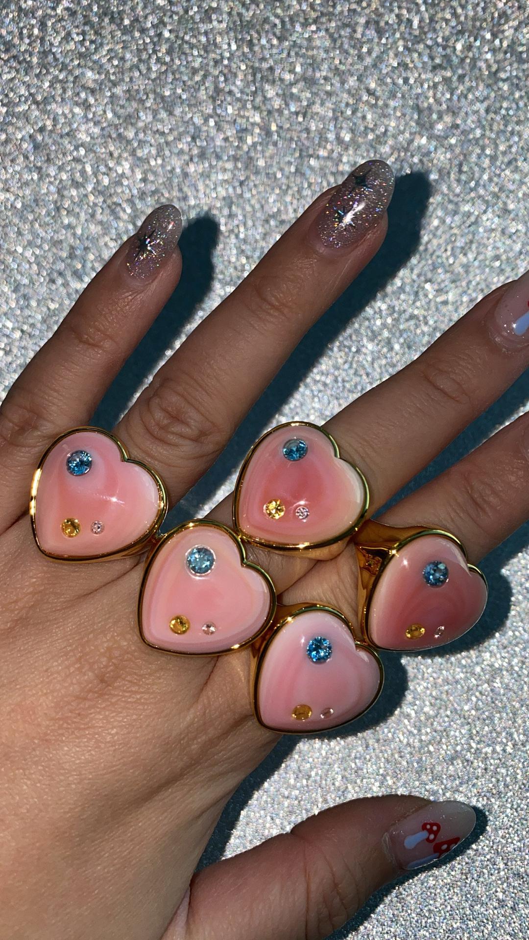 COTTON CANDY HEART TO HEART JUMBO RING — N O T T E