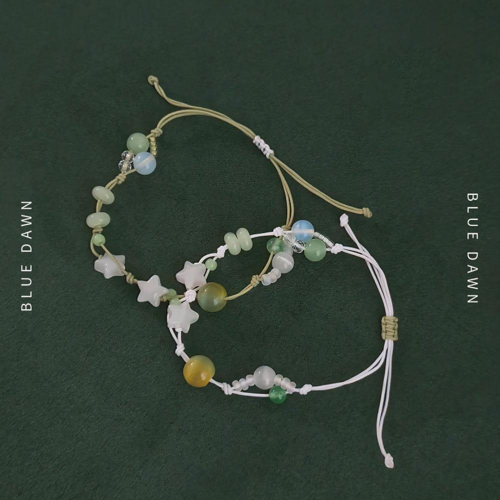[1+1 할인] 레몬과 라임 샤베트 끈 팔찌 (lemon and lime)