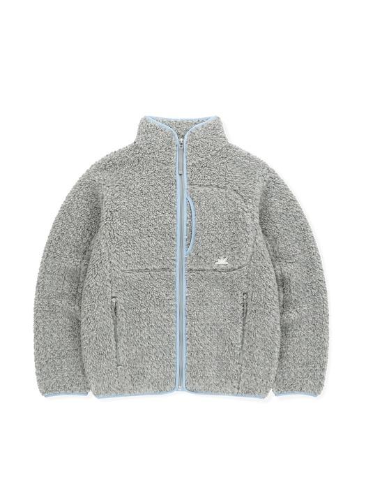 Kumo Sherpa Fleece Jacket Heather Grey