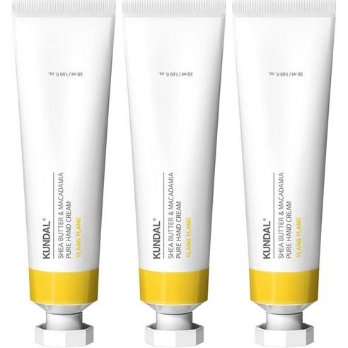 쿤달 시어버터 앤 마카다미아 퓨어 핸드크림 일랑일랑, 50ml, 3개 - 핸드크림 | 쿠팡