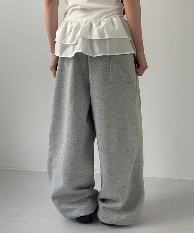데일리쥬 [무료배송] 블립 커브드 절개 트레이닝 팬츠(공용)