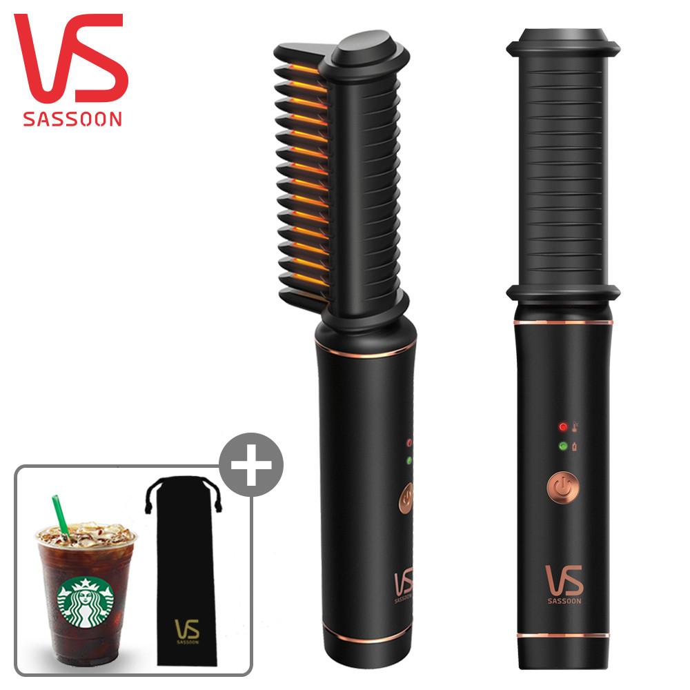 무선 미니 고데기 뿌리볼륨 앞머리 휴대용 판 고데기 비달사순 VS330