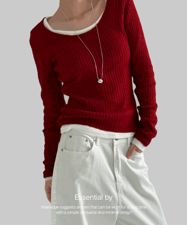 매니크 [단독][3만장판매/Essential] 제롬 골지 티셔츠 (반팔/긴팔)