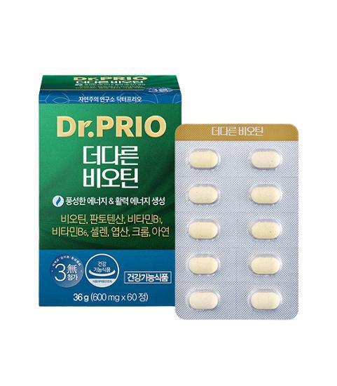 닥터프리오 더다른 고함량 비오틴 판토텐산 60정 4주분