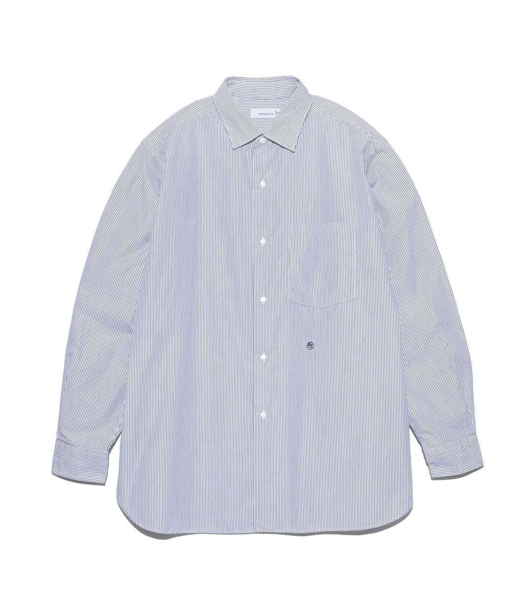 Regular Collar Stripe Wind Shirt