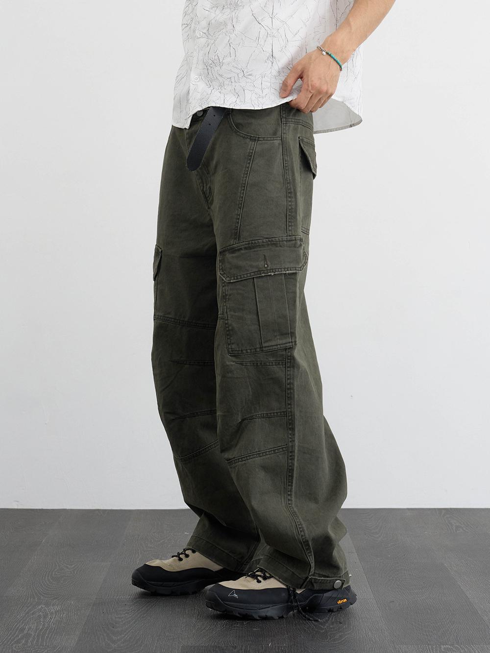 워시드 디테일 카고 팬츠 3color