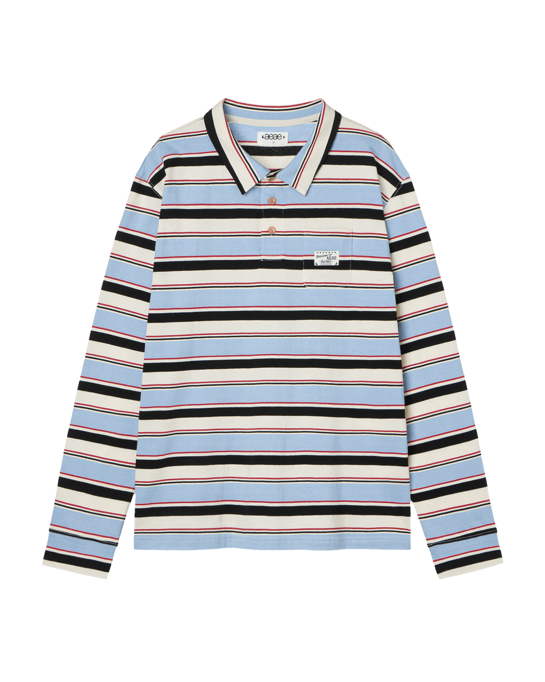 STRIPE PK T-SHIRTS [SKYBLUE]