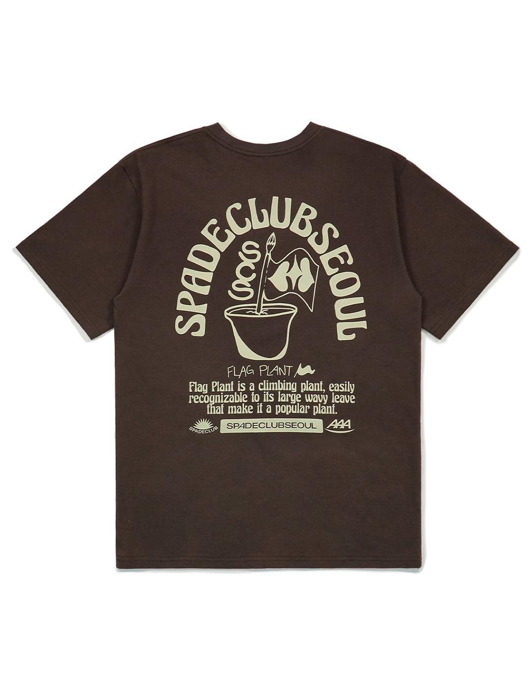 [23SS] Flag Plant T-shirt - Brown 플래그 플랜트 티셔츠