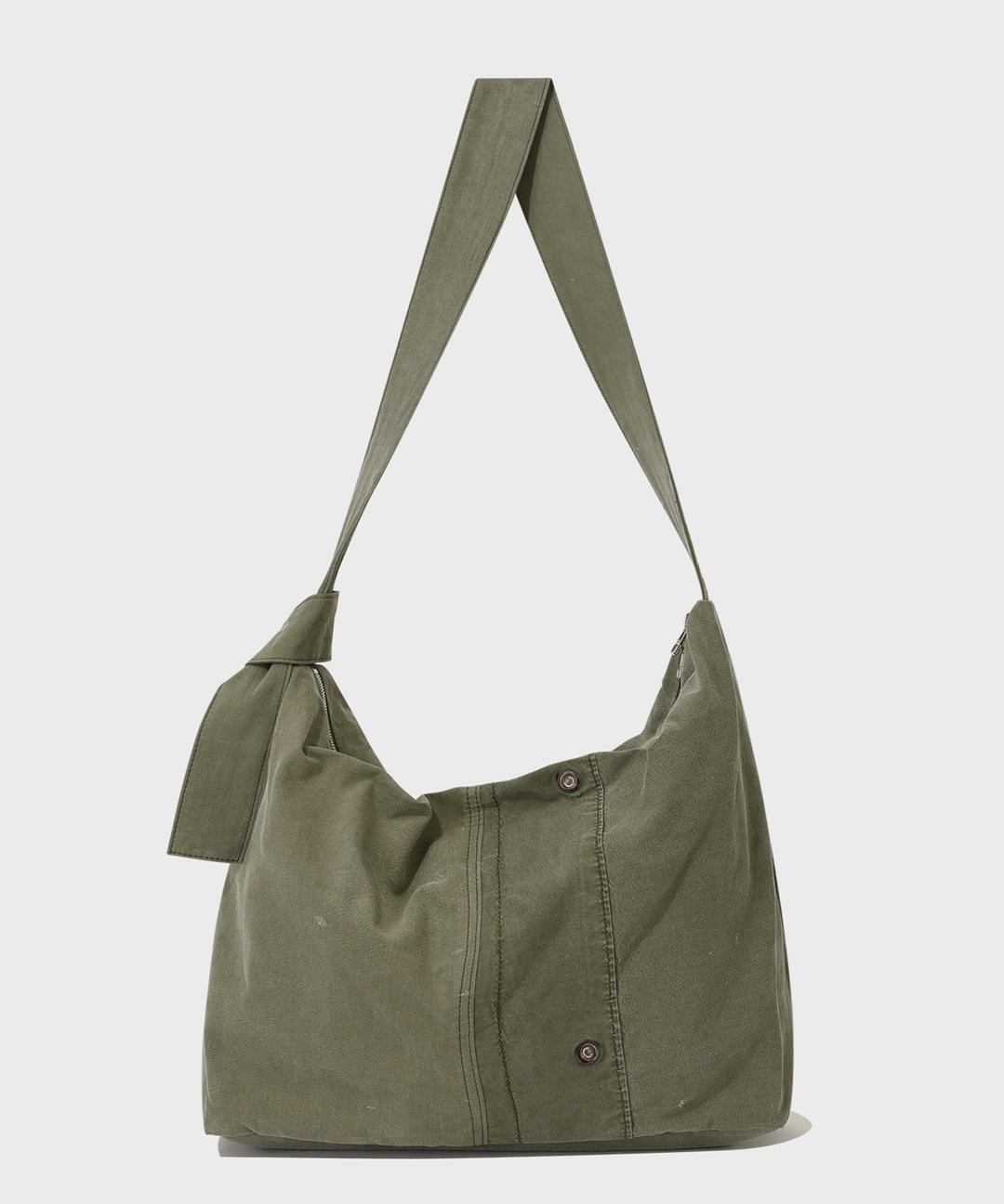 MIL-TYPE KNOT CROSS BAG (OLIVE DRAB) / UPCYCLED