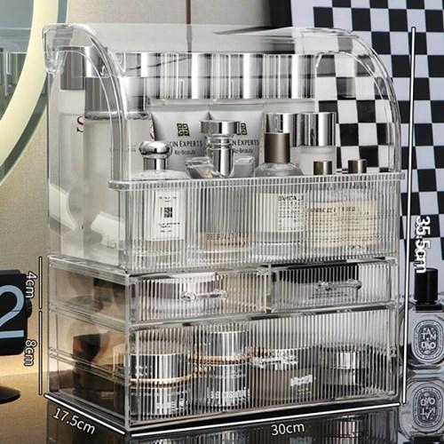 특대형 더클래식 링클 화장품 소품 정리함 정리대 책상정리 보관함