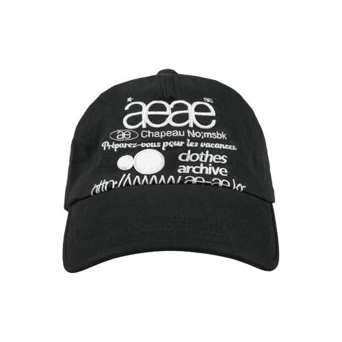 WEB LOGO 5PANNEL CAP [BLACK]