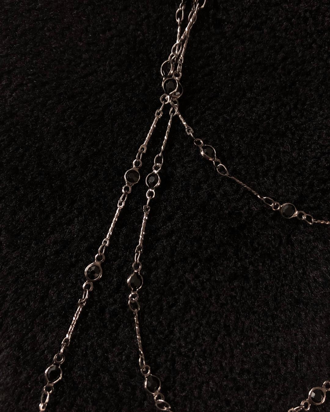 gothic layered necklace