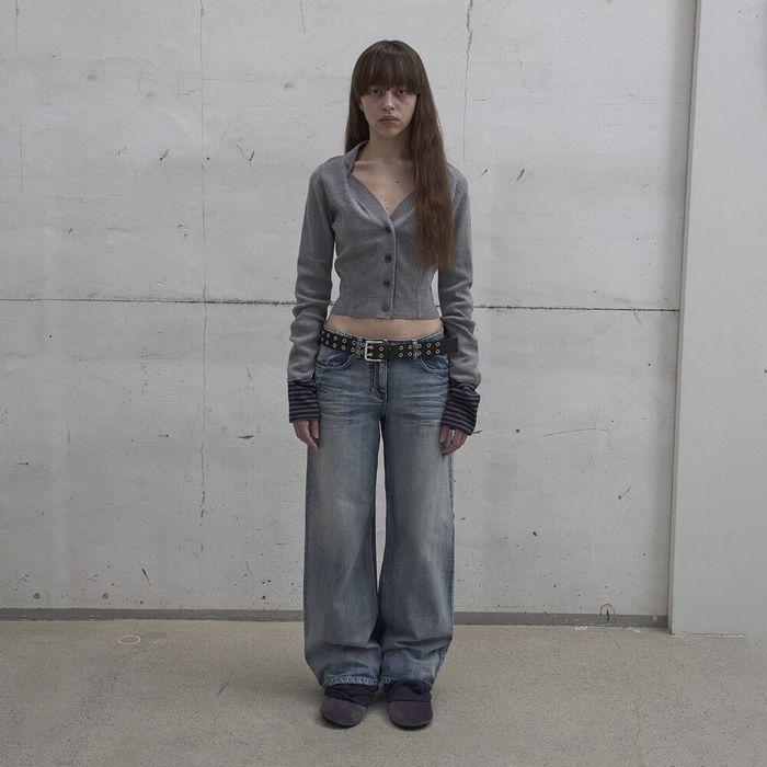 [7/15 예약배송][3rd REORDER] WIDE-LEG WASHED DENIM (BLUE)