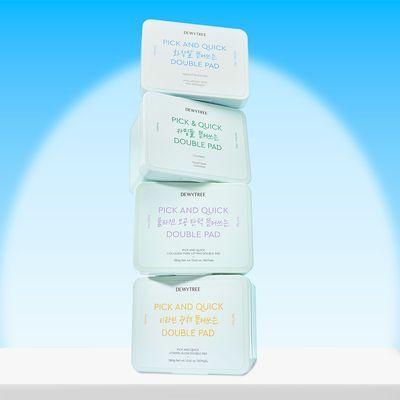 [대용량] 듀이트리 픽앤퀵 뜯어쓰는 더블 패드 100매 (화장발/카밍풀/모공탄력/비타광채) 