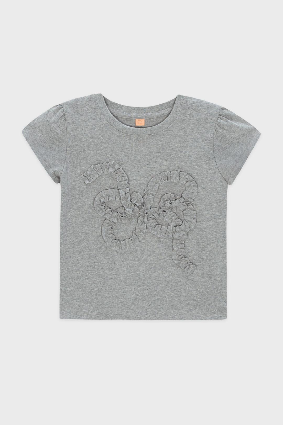 Butterfly Frill T-Shirts (Melange Grey)