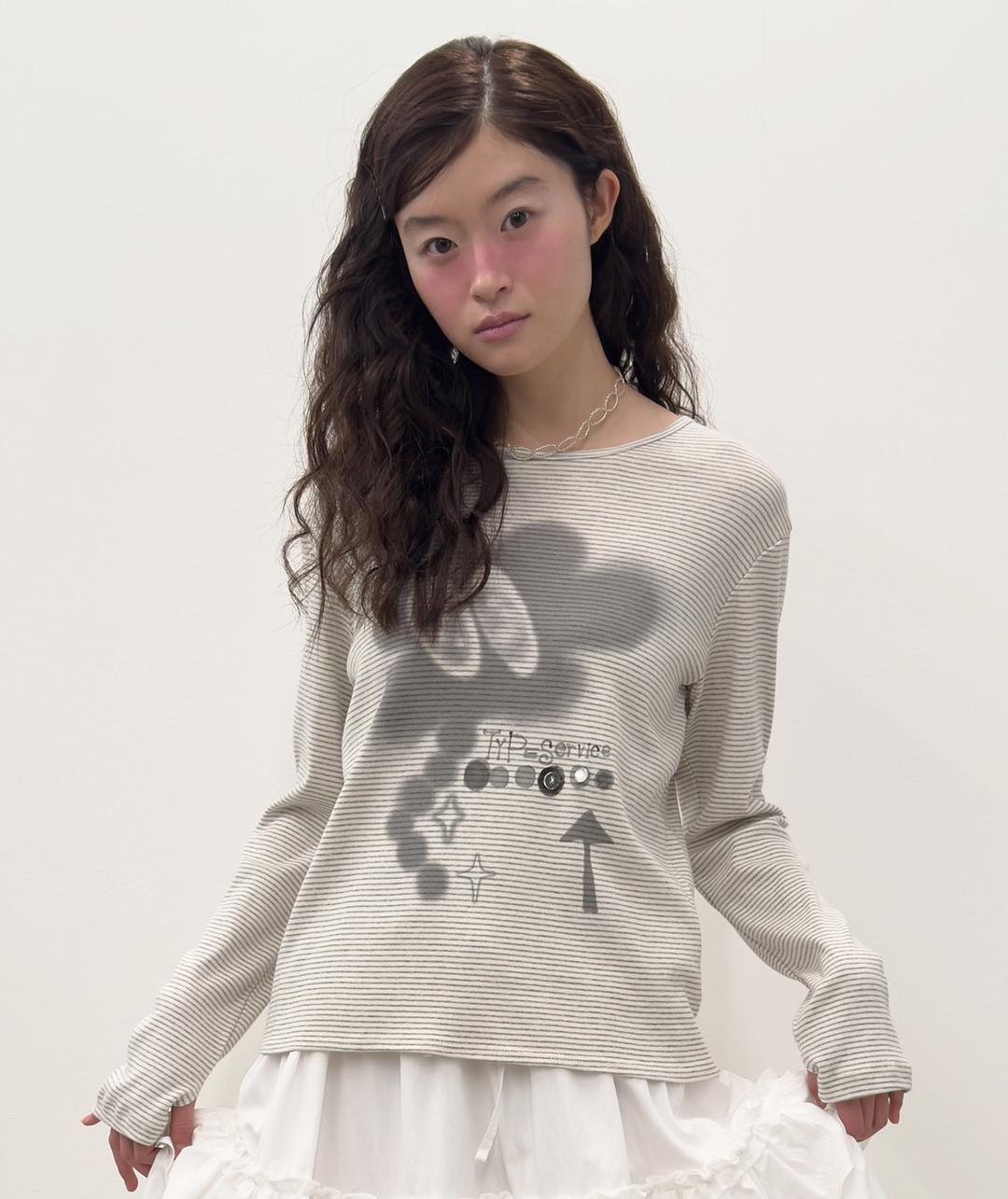 [3차] Buttoned Airbrush Top [Ivory]