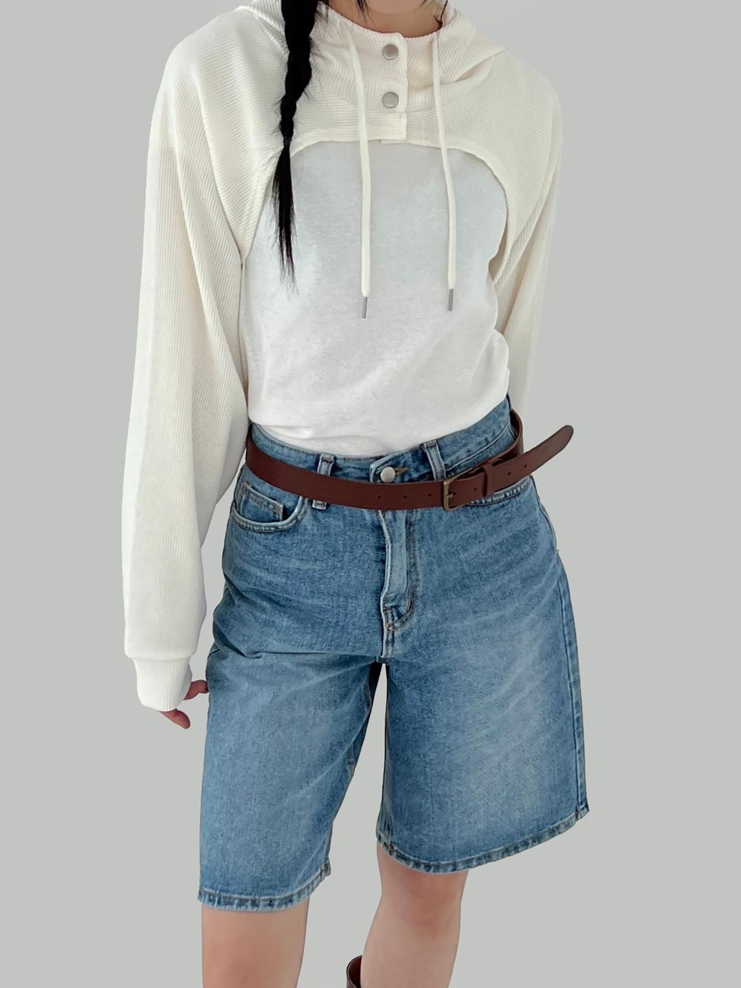 와플 후드 볼레로