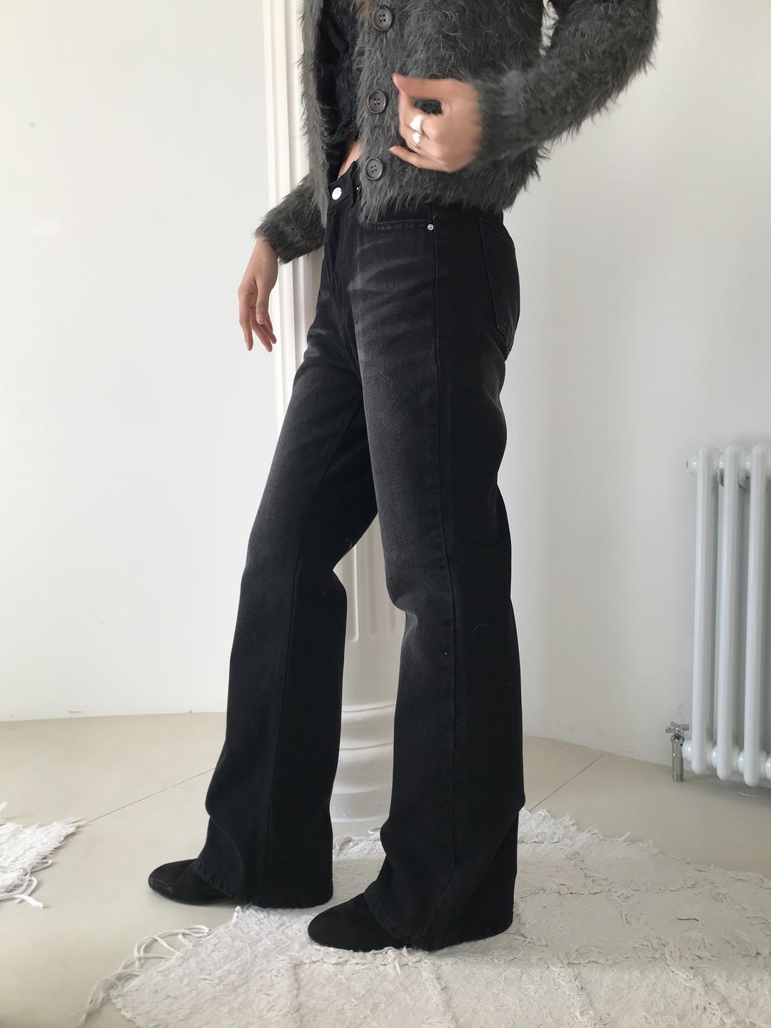 오네 캣 워싱 부츠컷 데님