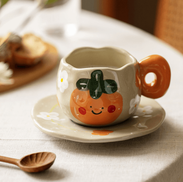 Tangerine Coffee Mug Set