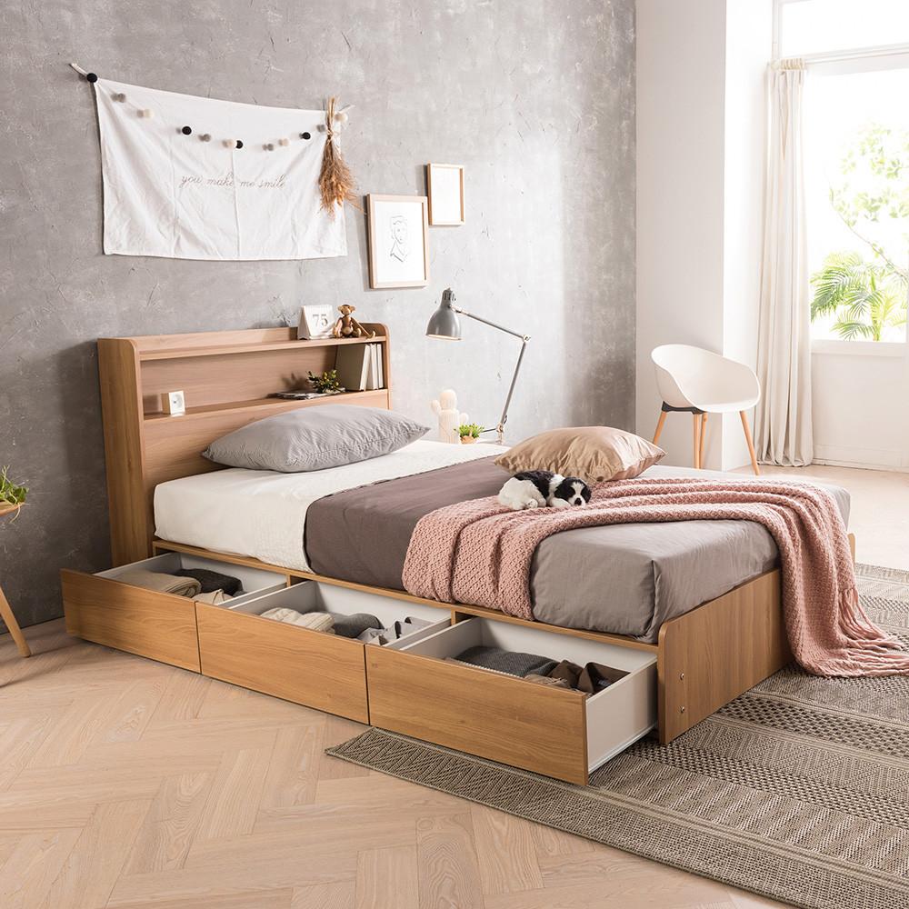 장인가구 토리노 싱글침대 서랍형 원룸 학생 어린이 멀티 싱글 슈퍼싱글 수납침대