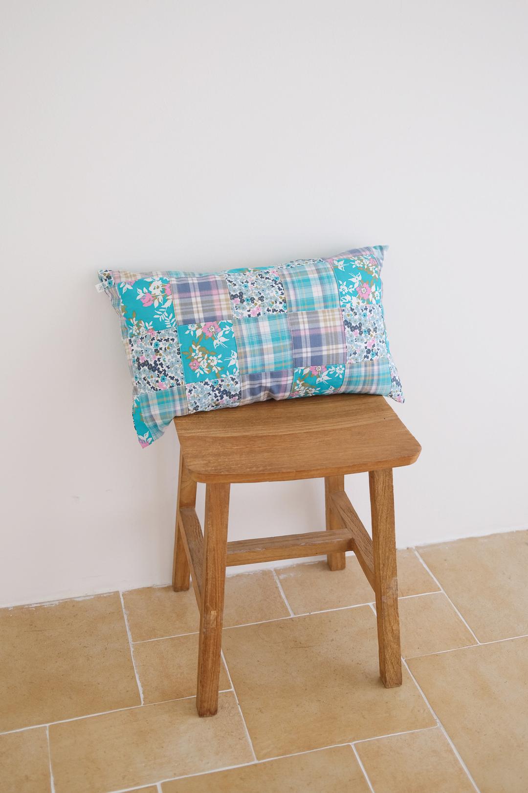 [buttercream] Summer patchwork cushion