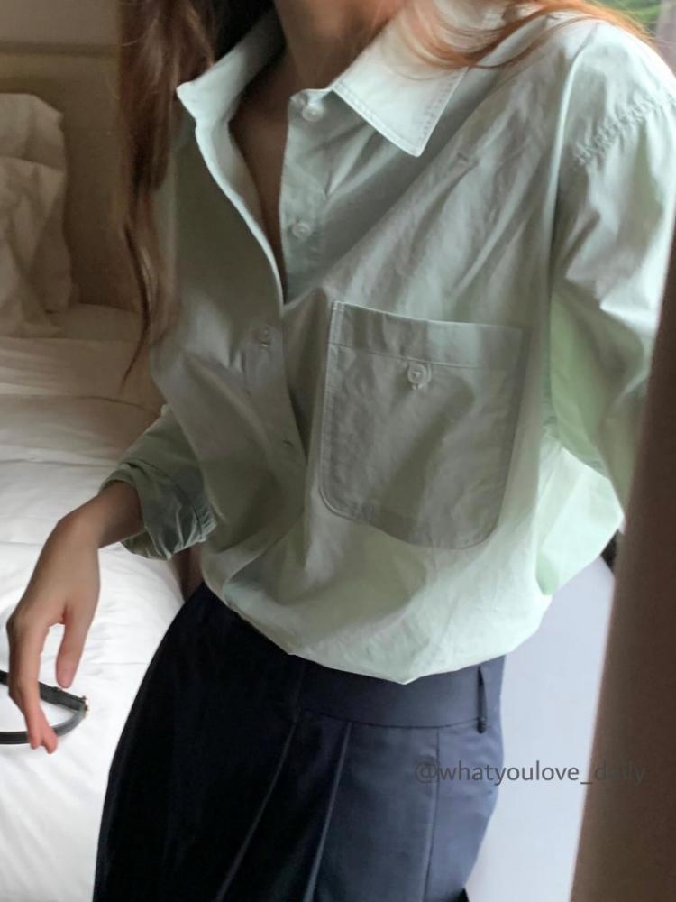 왓유러브 (24FW) 오버테이크 데이미 셔츠 (5COL)