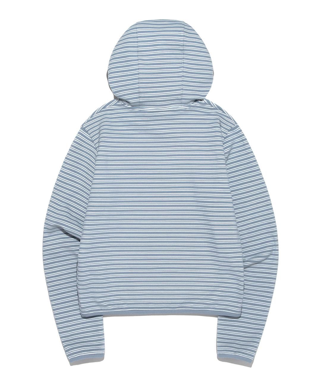 우먼 후드 플리스 긴팔 티셔츠 라이트블루