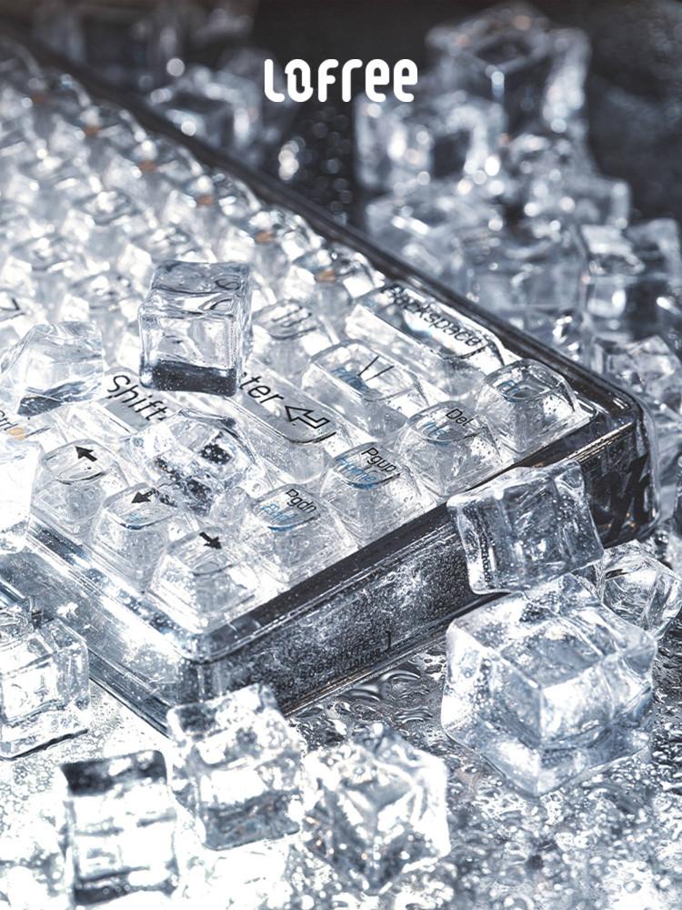 로프리 투명 키보드 기계식 LOFREE 1% 68키 카일축