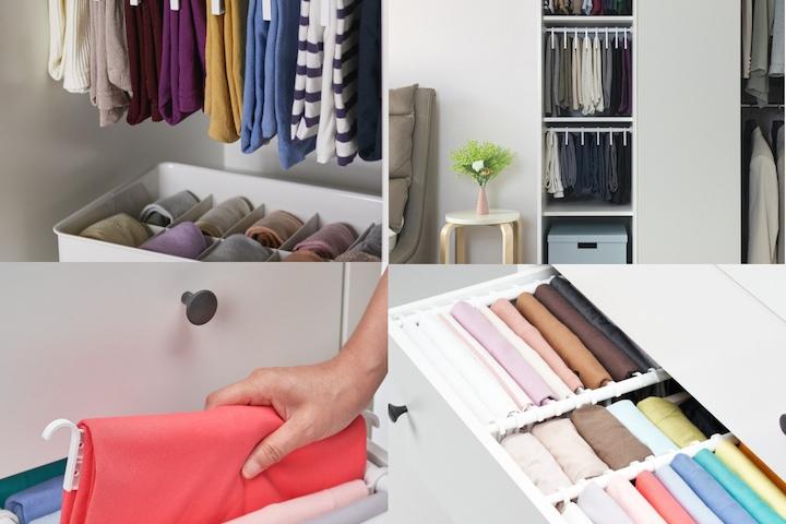 신개념 옷정리 수납도구! 옷장 서랍장 양말 속옷 정리 디오거나이저/씨오거나이저/엠오거나이저