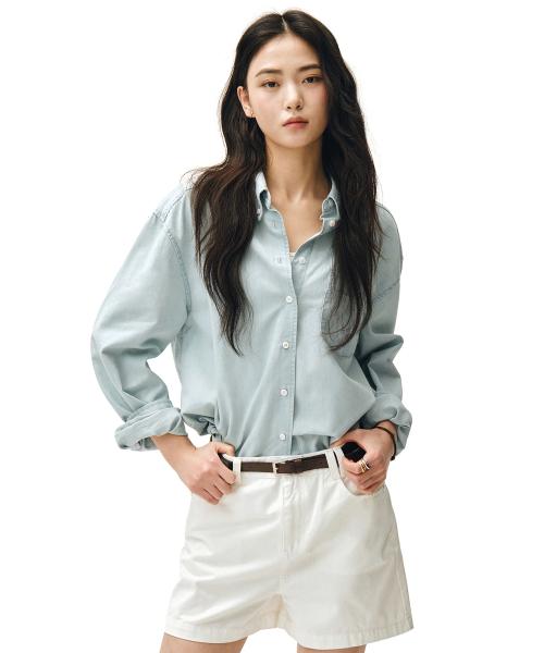 Denim Pocket Over Shirts DCWSH005LIGHTBLUE