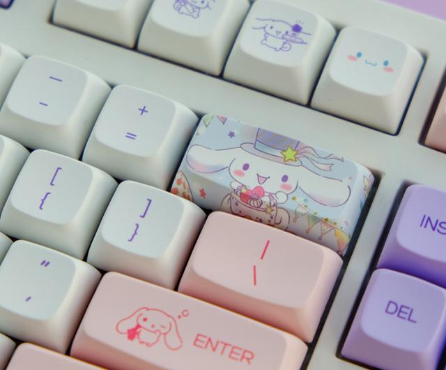 산리오 키캡 시나모롤 PBT XDA 염료승화 149키 기계식 키보드 키캡놀이