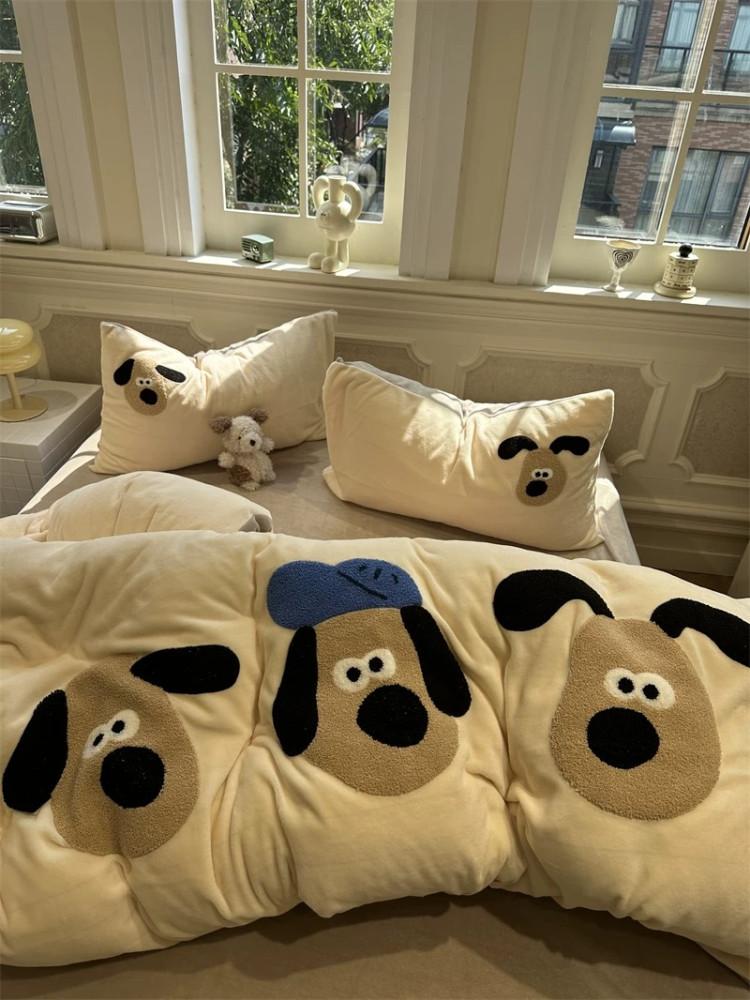 크림스튜디오 그로밋 친구들 따뜻한 겨울 이불 커버