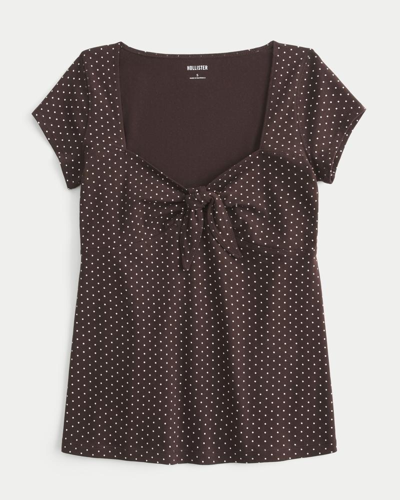 Easy Tie Bust Babydoll Top