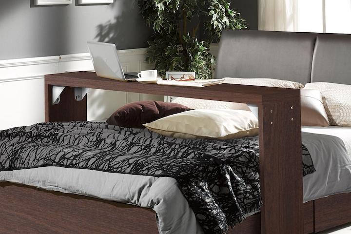 [5%쿠폰] 베드테이블 S/SS/D/Q 침대책상 베드트레이 바퀴달린 테이블