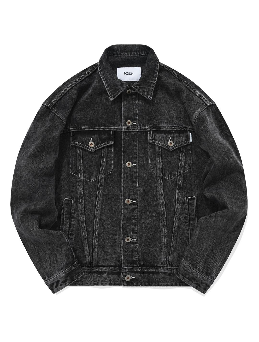 트러커 5101 오리지널 오버핏 스노우블랙 데님재킷