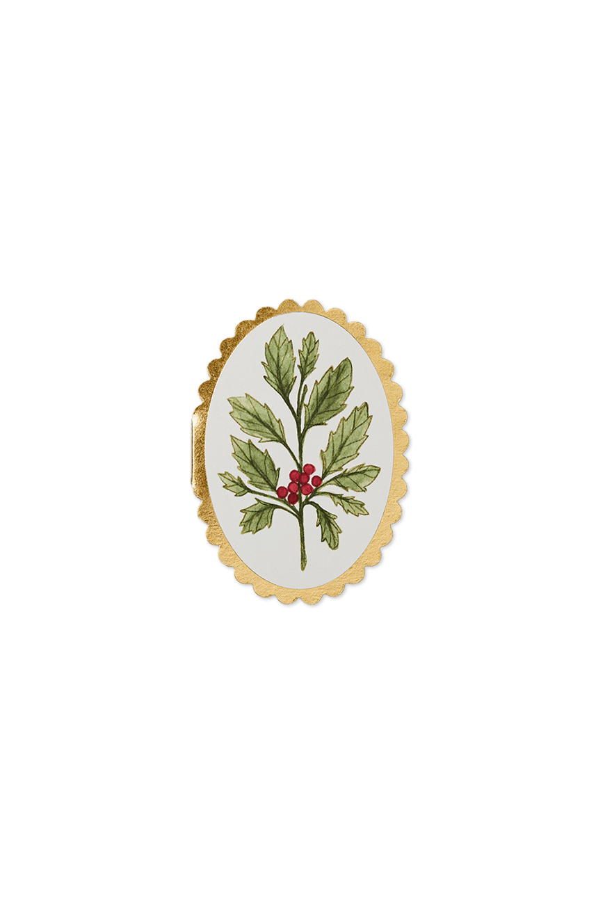 미니 오벌 카드  Mini Oval Card - Holly