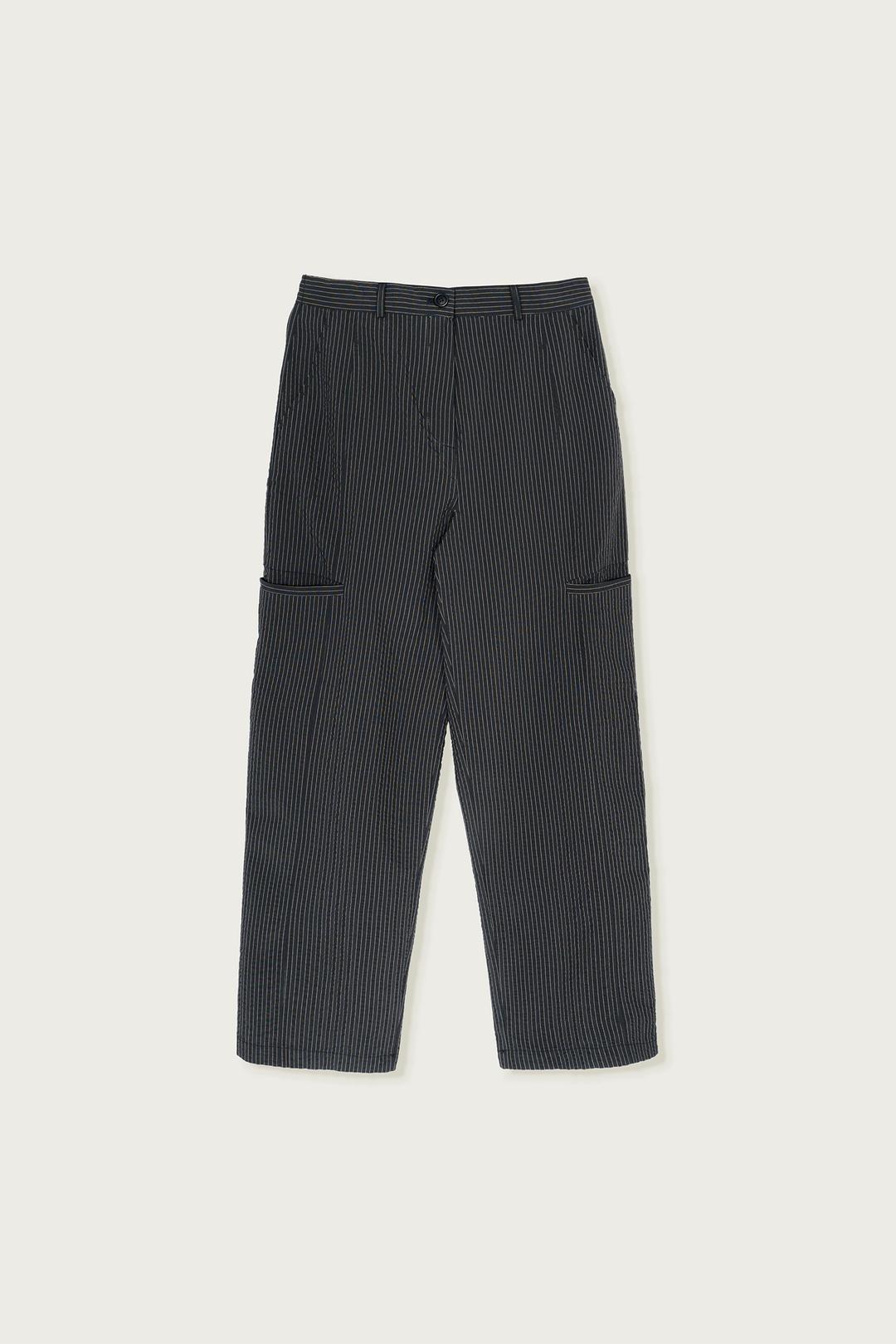 STRIPE TROUSERS BLACK