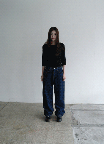 quarter boat-neck tee (4c)