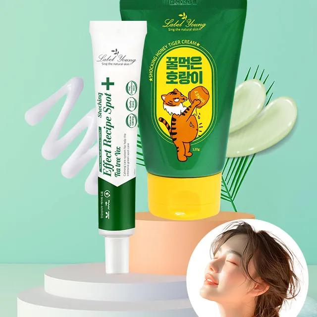 [트러블진정SET]속보습+집중케어 올인원 허니타이거크림+티트리스팟