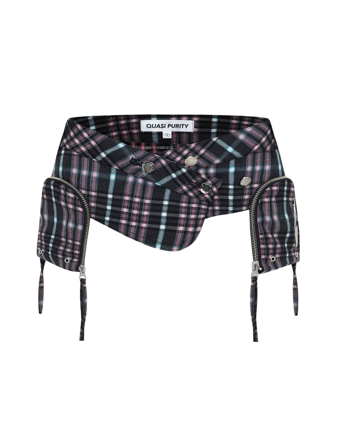 PLAID POCKET BELT