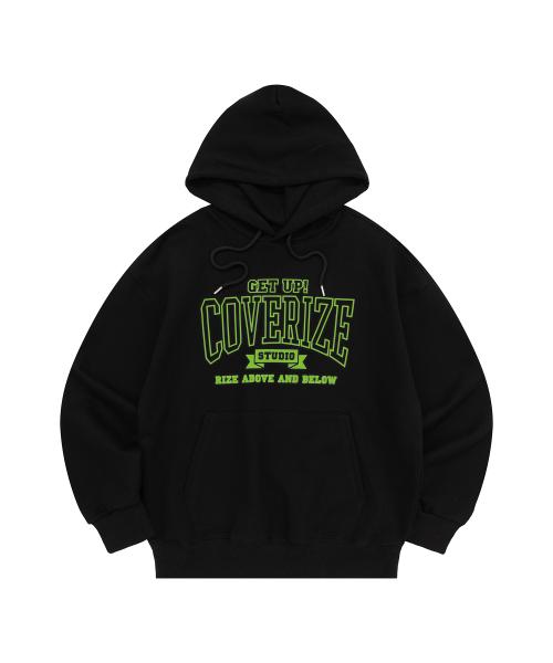 CVRZ GET UP GRAPHIC HOOD TEE (BLACK)