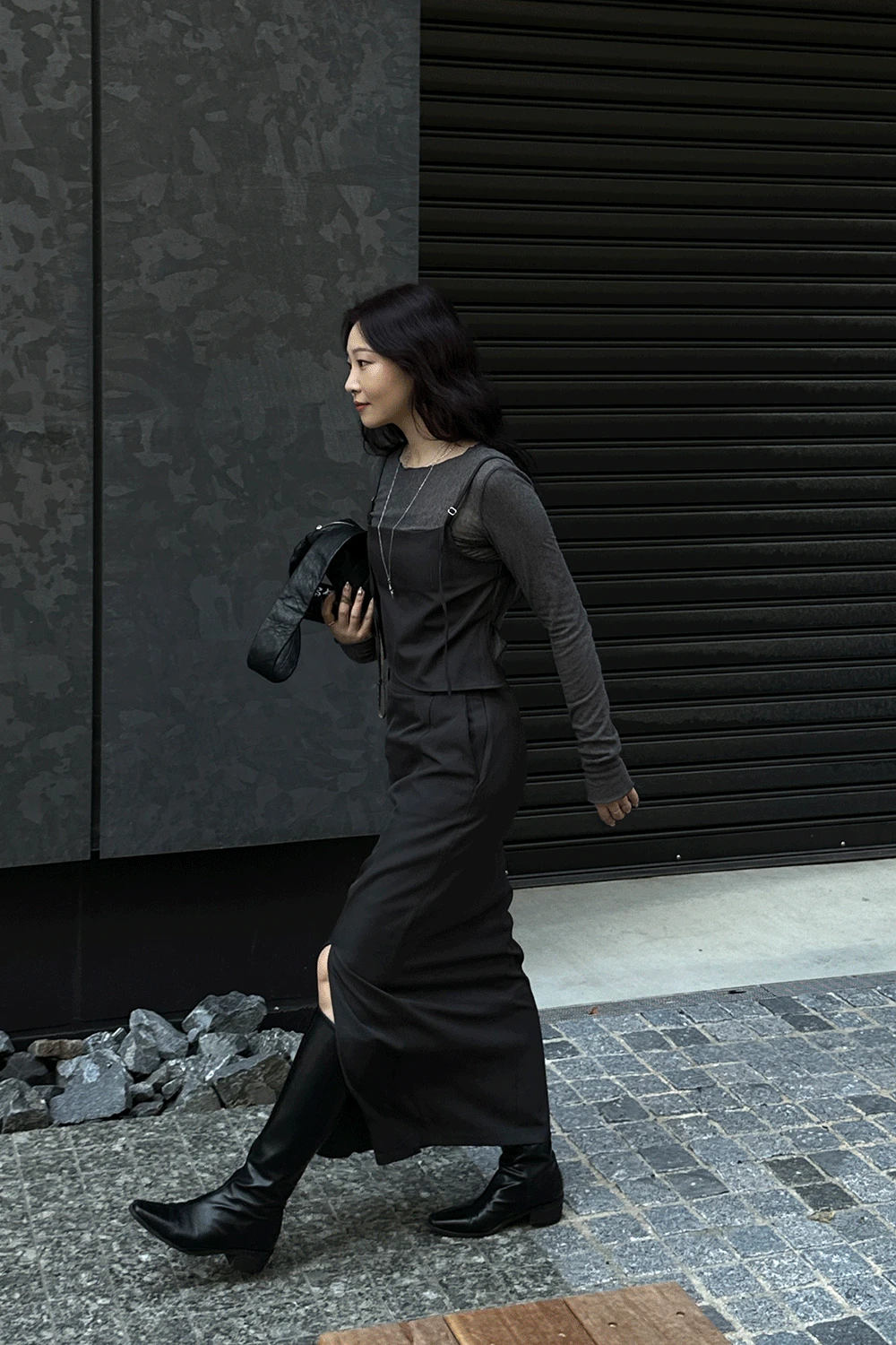 미닛 슬릿 스커트 3 colors