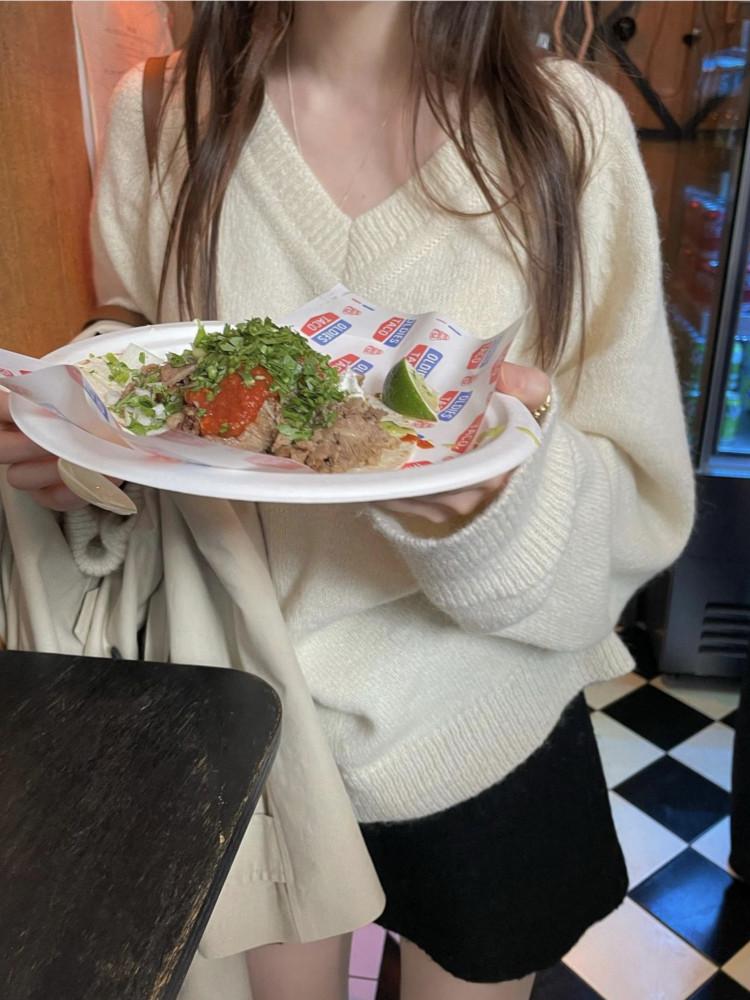 알파카 브이 데일리 니트 (2color)