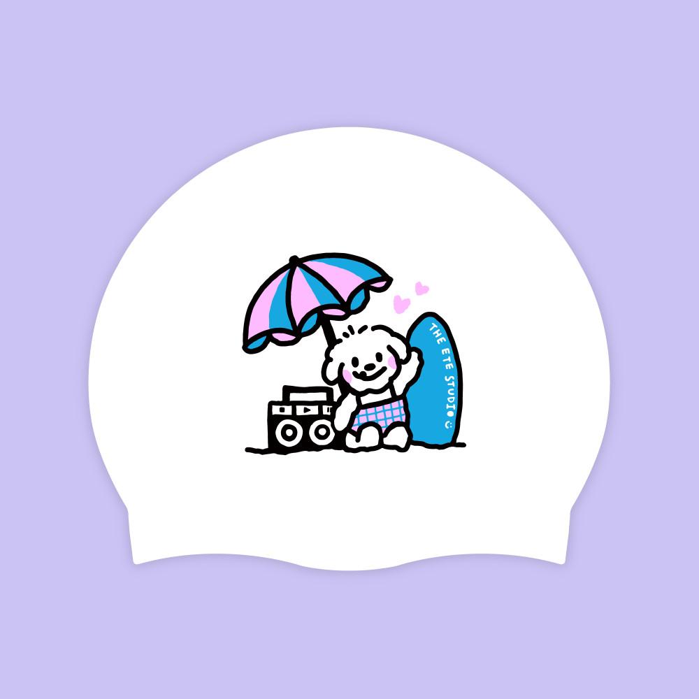 홀리데이퍼피 / 디에떼스튜디오 강아지수모 실리콘수모 제작수모 서핑수모