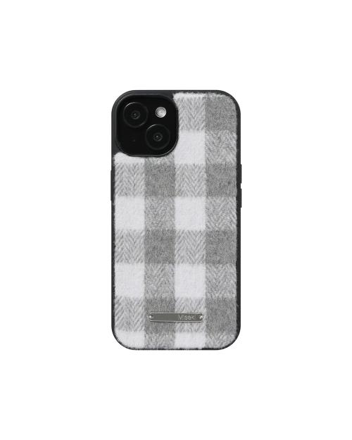 Cozy check iphone case GREY