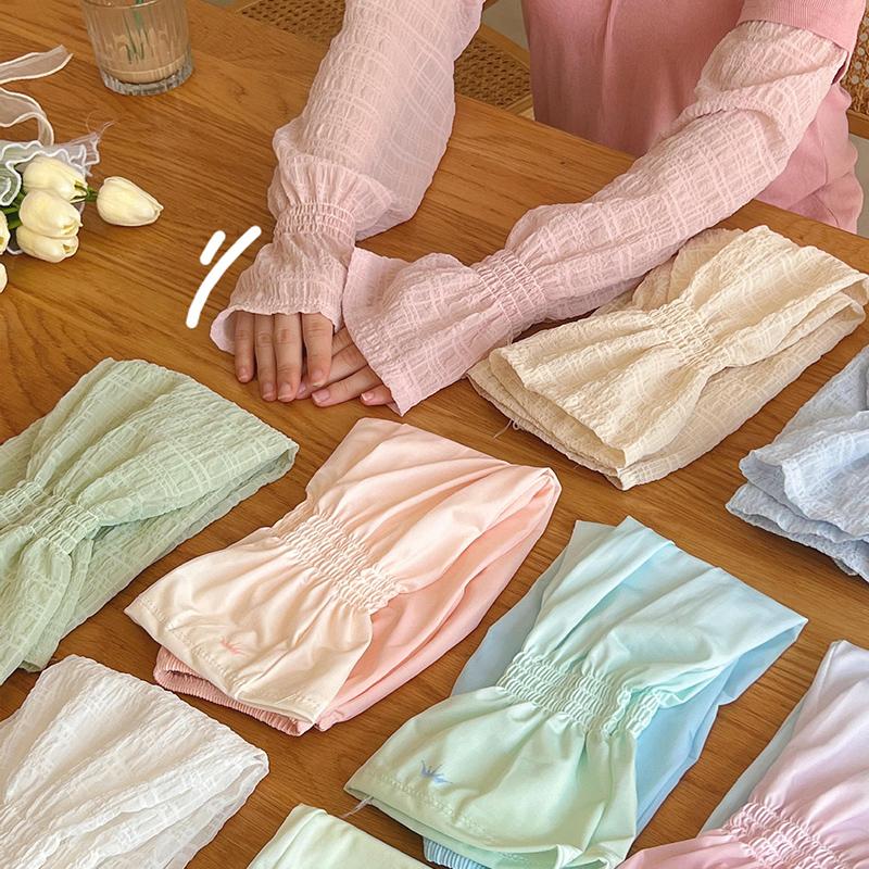 느낌상점 여성 레이스 면 패션 팔토시 여름 자외선 차단 사무실 쿨 손 토시 운전 골프 암슬리브